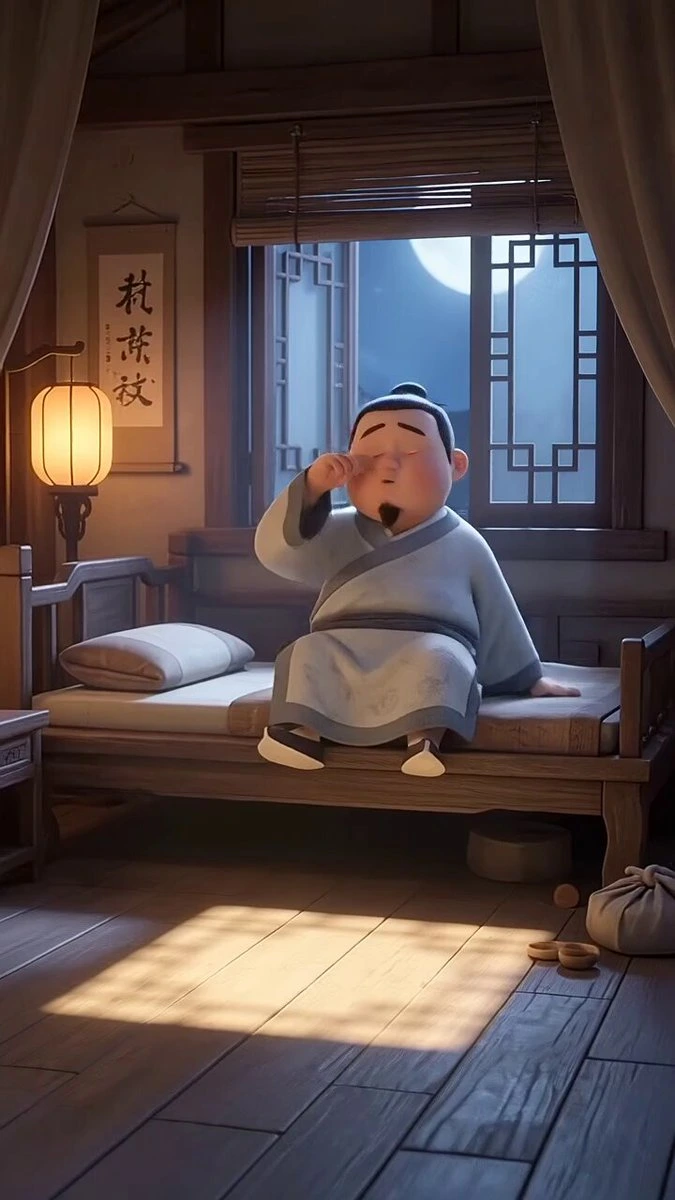 Комедийный промпт в стиле Pixar про Ли Бо