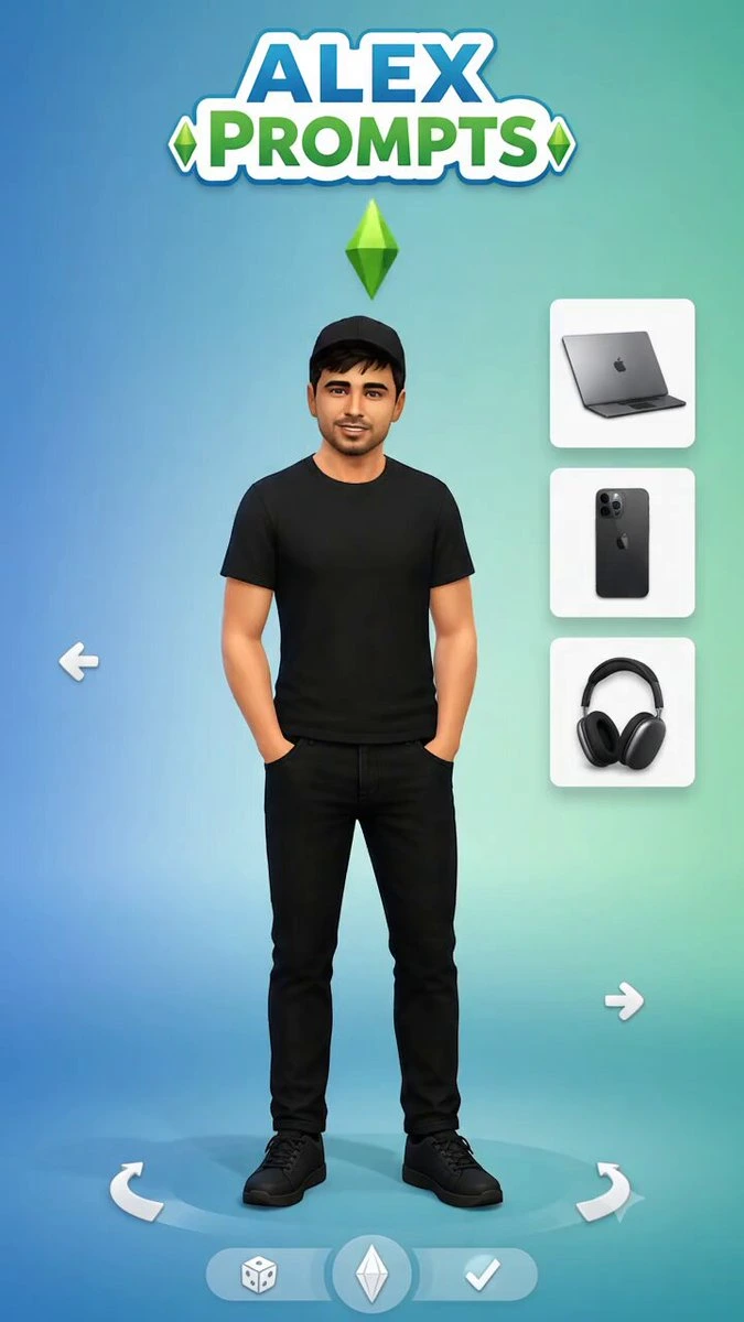 Создание персонажа в стиле Sims