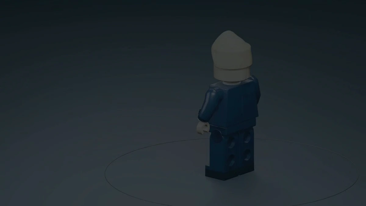 3D LEGO-минифигурка для игрового ассета