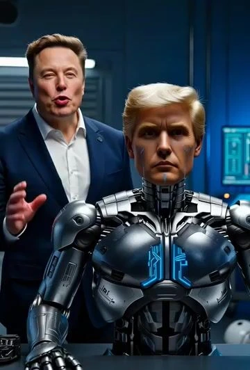 Илон создаёт Трамп-киборга для уничтожения вируса «woke»