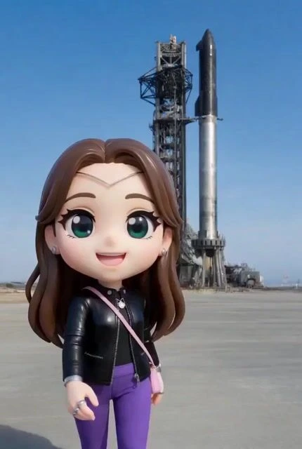 Промпт в стиле чиби: Императрица Heavy на отдыхе на Марсе