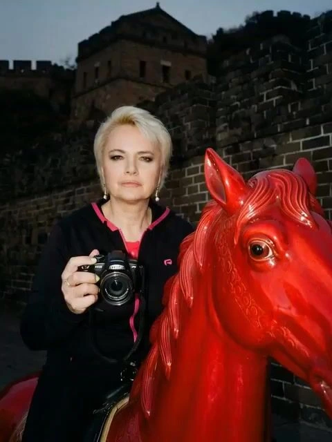 Скачущая лошадь с фейерверками