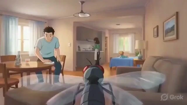 POV домашней мухи