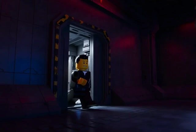 Илон Маск как Железный человек в стиле LEGO