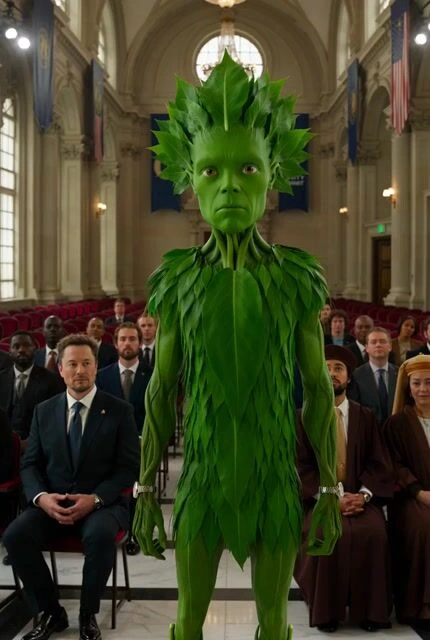 Промпт видео: Plantman обращается в масонство