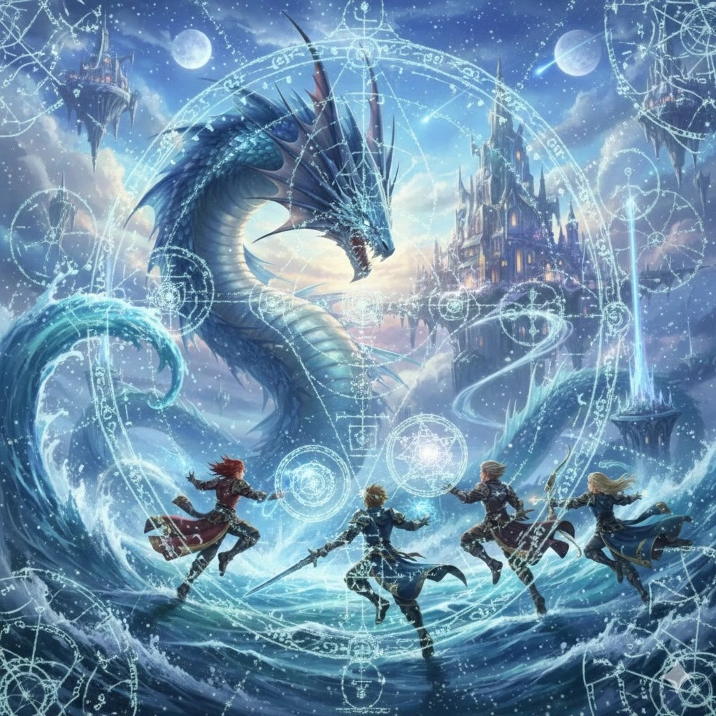 Final Fantasy Левиафан против игрока и священная геометрия