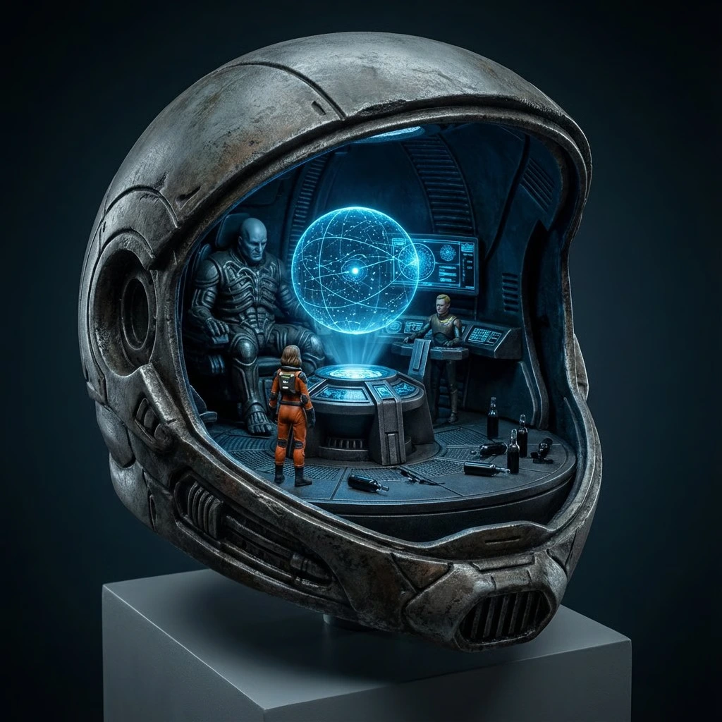 Промпт генерации высококонцептуального 3D-диорамы