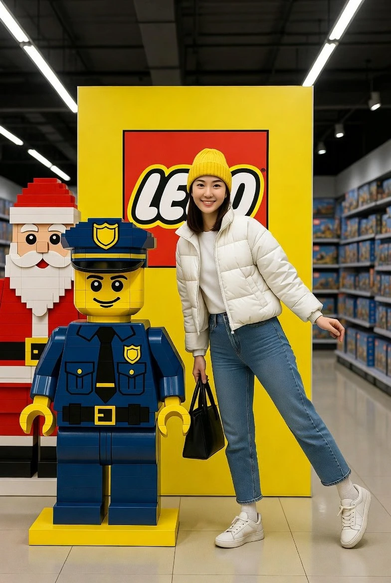 Спонтанный лайфстайл-снимок в магазине Lego