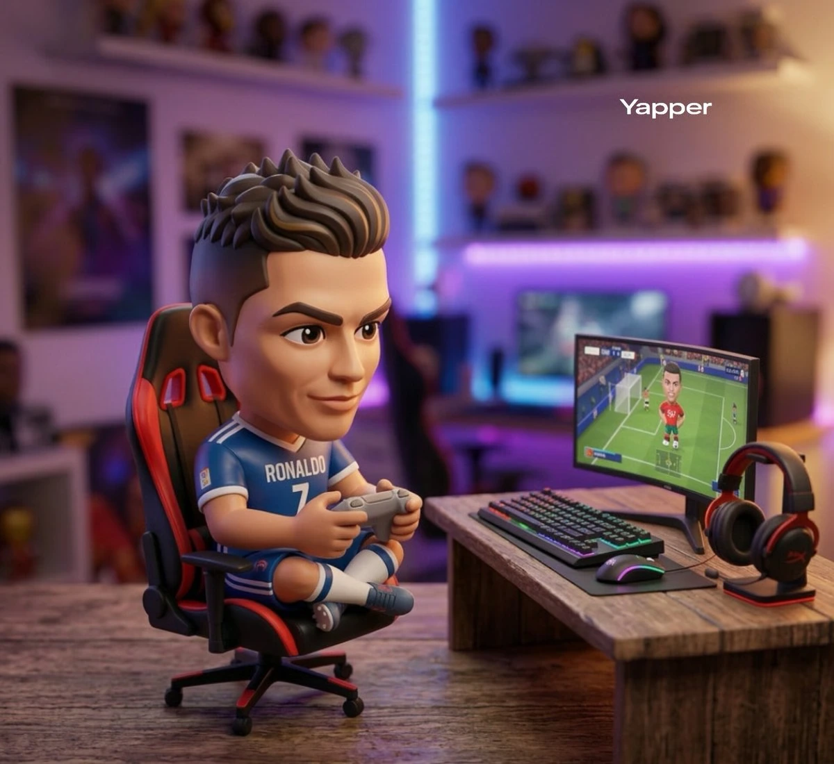 Стилизованная 3D-коллекционная фигурка
