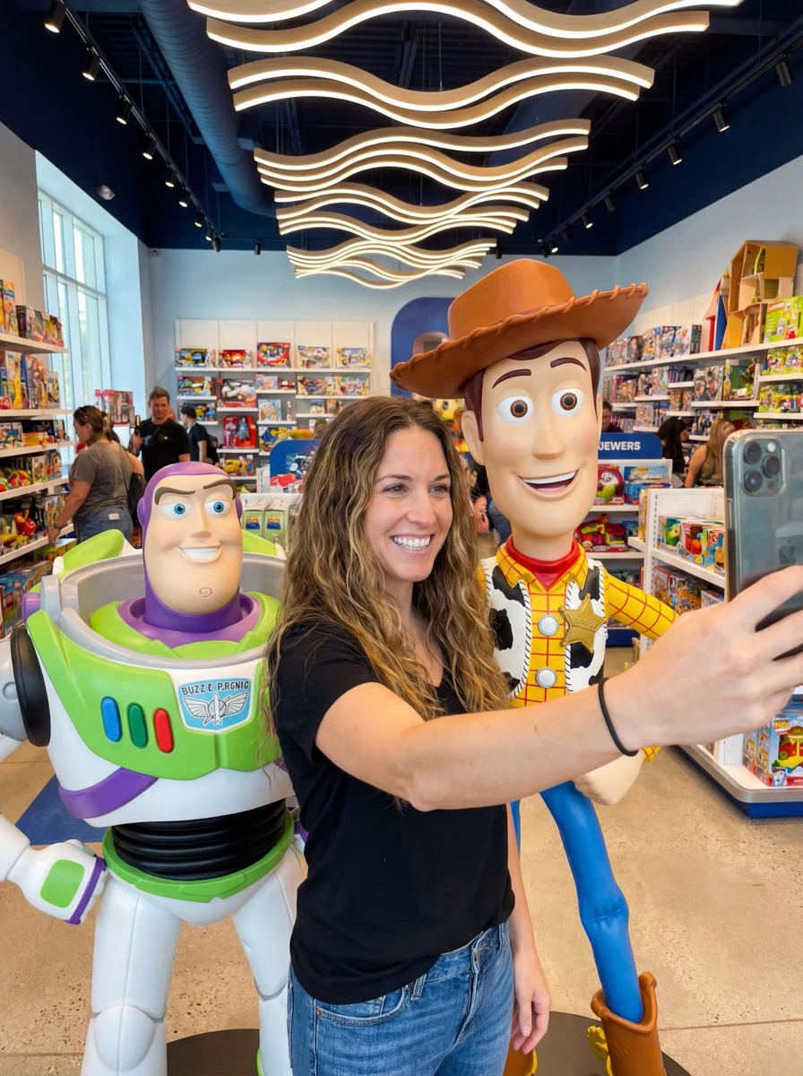 Селфи в стиле Toy Story с фиксацией личности