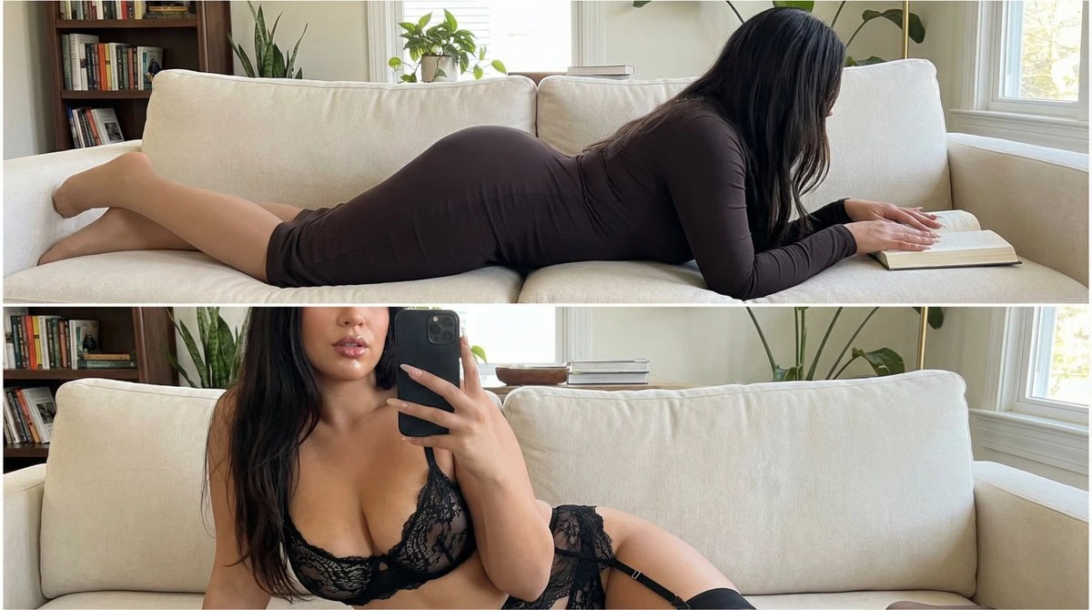 Двухкадровый интимный кадр с фиксацией личности