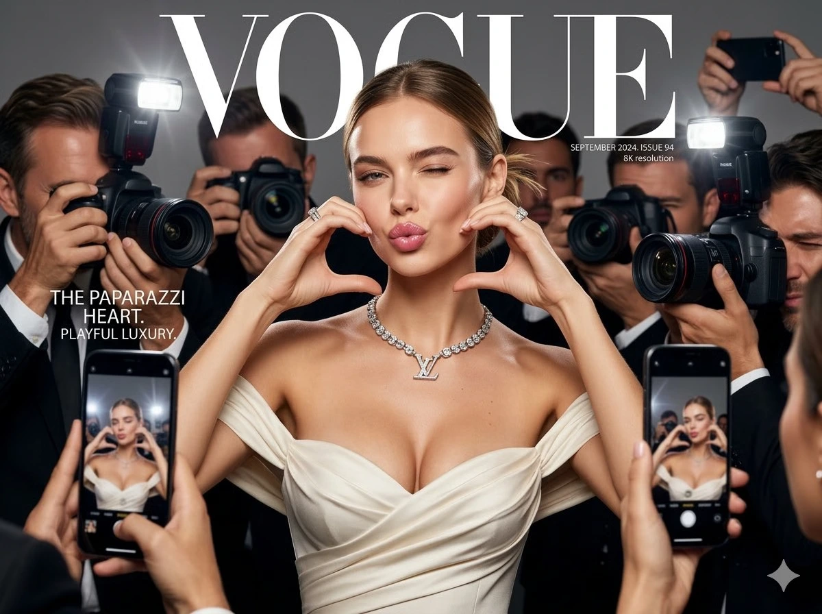 Портрет для обложки Vogue с референсом лица
