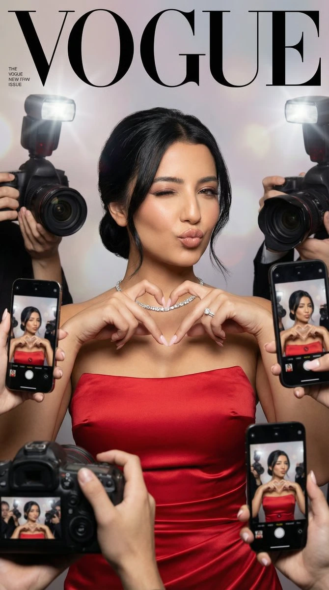 Промпт для обложки Vogue с сохранением идентичности