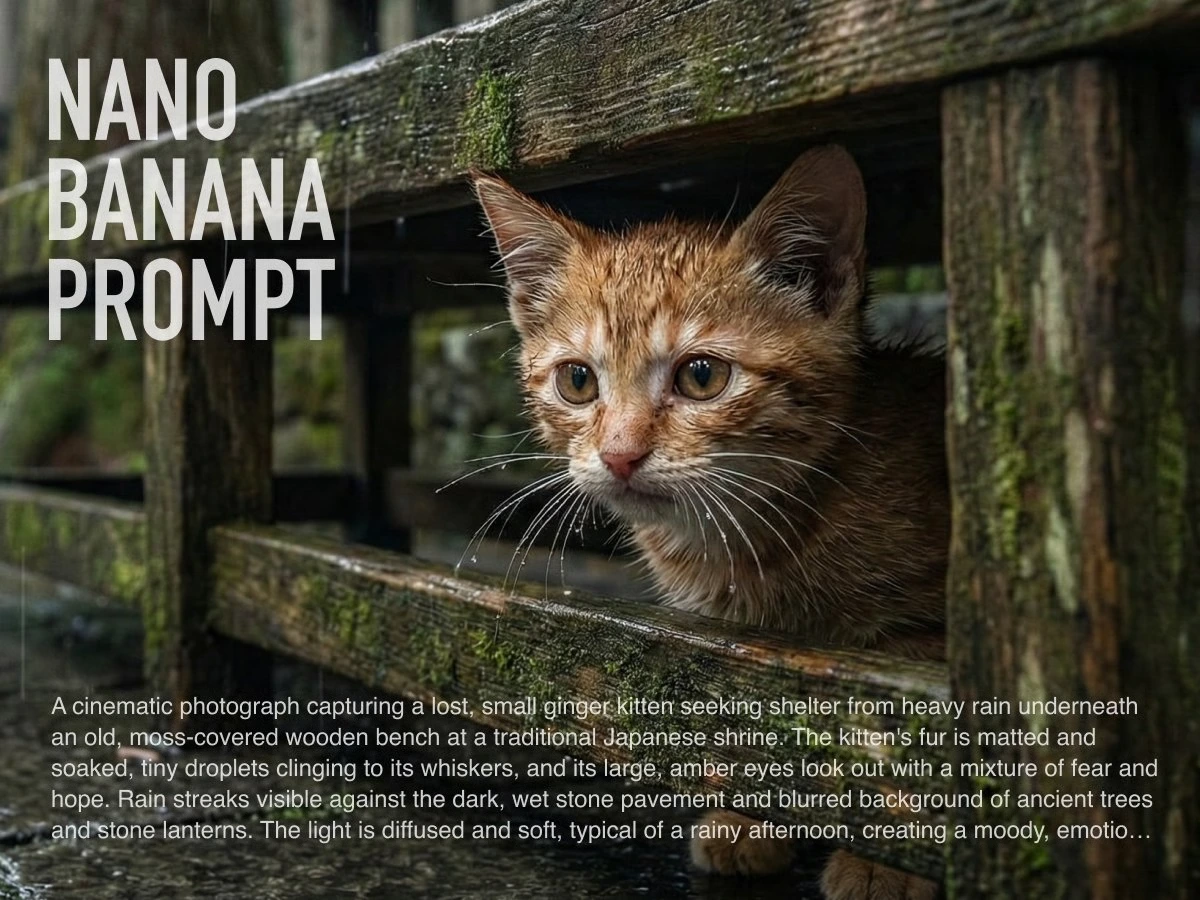 Промпт мокрого котёнка