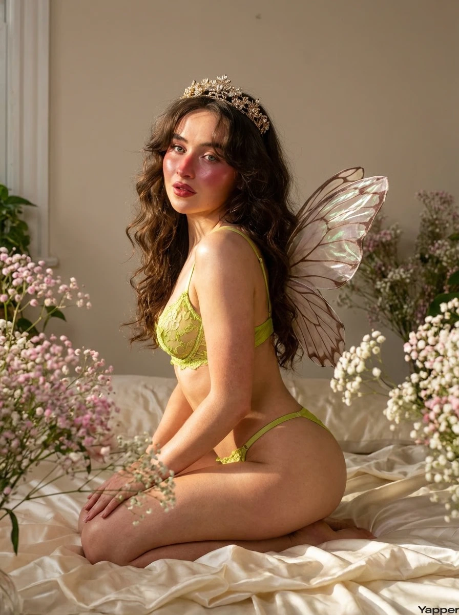 Эфирный fairy-core промпт Sabrina Carpenter для Nano Banana Pro