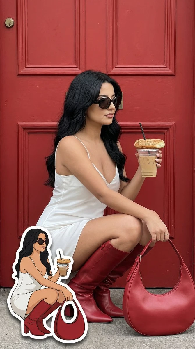 Fashion-редакция с точной 2D-мультяшной копией