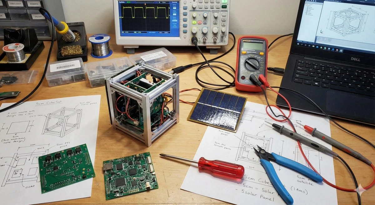 Генерация изображений CubeSat спутника