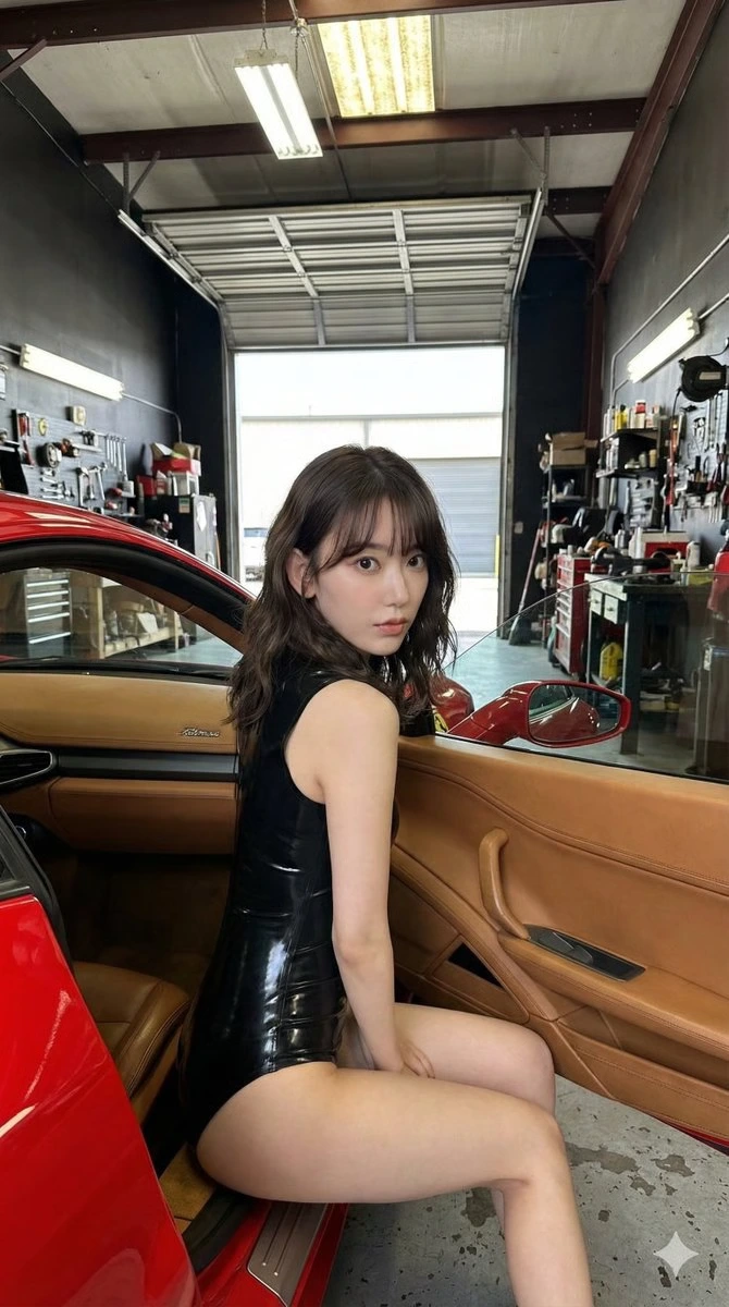 Фотосессия K-pop идола в гараже