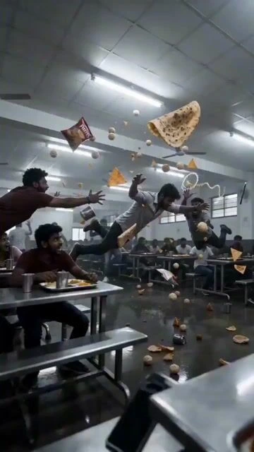 Эффект bullet time в студенческой столовой