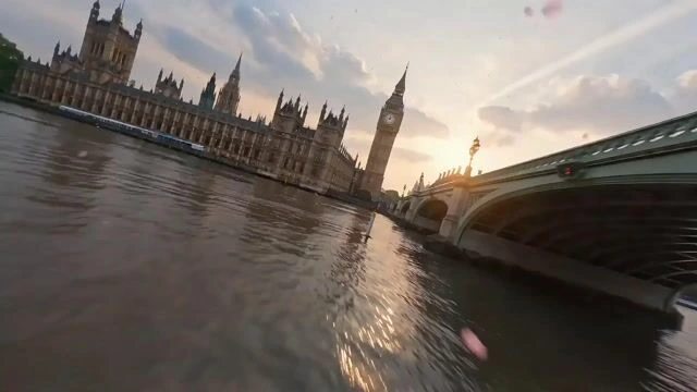 Кинематографическая сцена Лондона в цвету