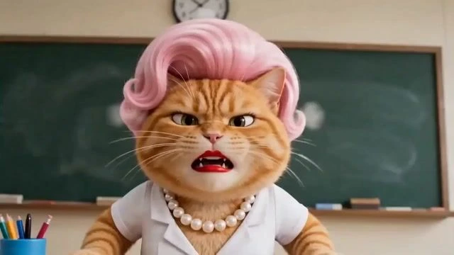 Комедийный короткометражный фильм про кота-учителя с СДВГ