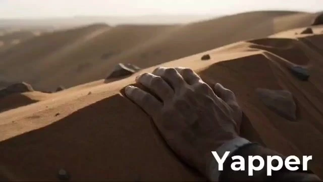 Пустынный мусорщик наблюдает, как погребённый город появляется