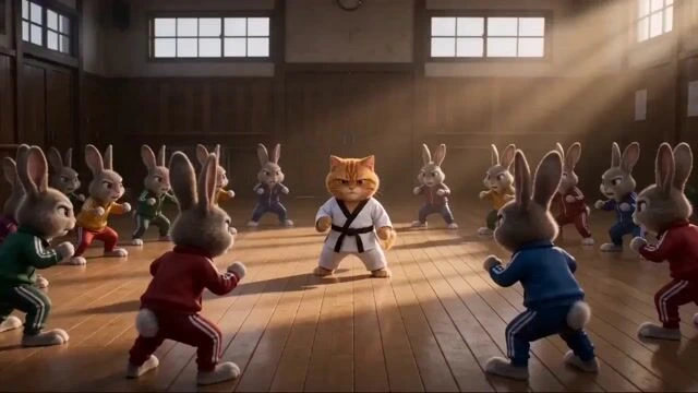 Боевая сцена в стиле Marvel Studios