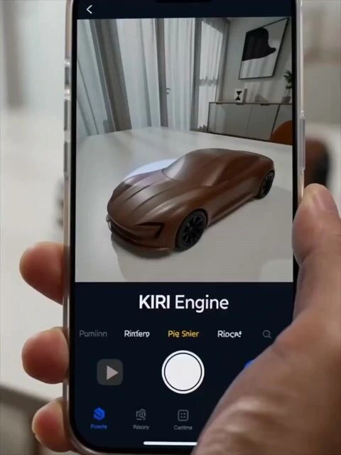 Футуристическое промо-видео для KIRI Engine