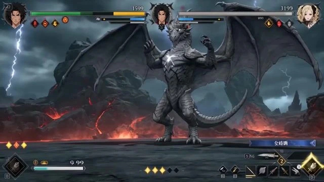 Высокобюджетная последовательность битвы с боссом в RPG