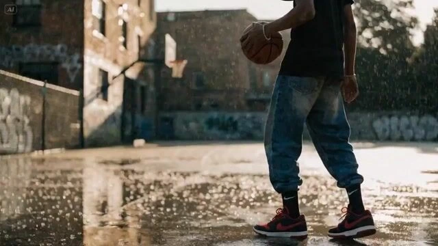 Промпт Nike баскетбольного спринта
