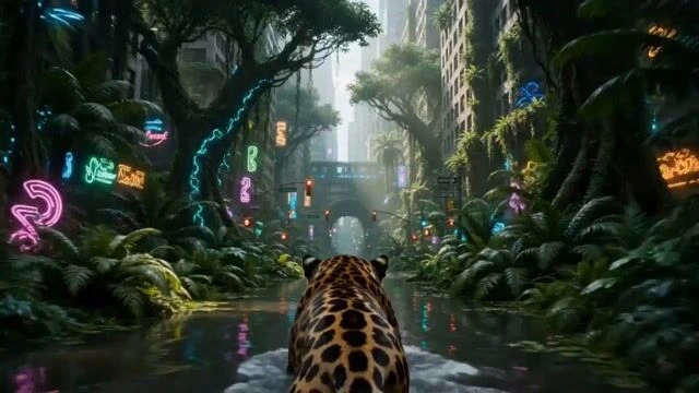 Заросший мегагород в джунглях