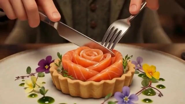 Сенсорный опыт лососевого укуса