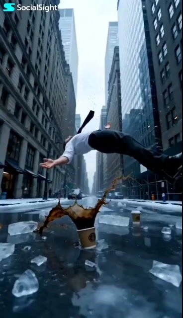 Замедленная зима в NYC — bullet time