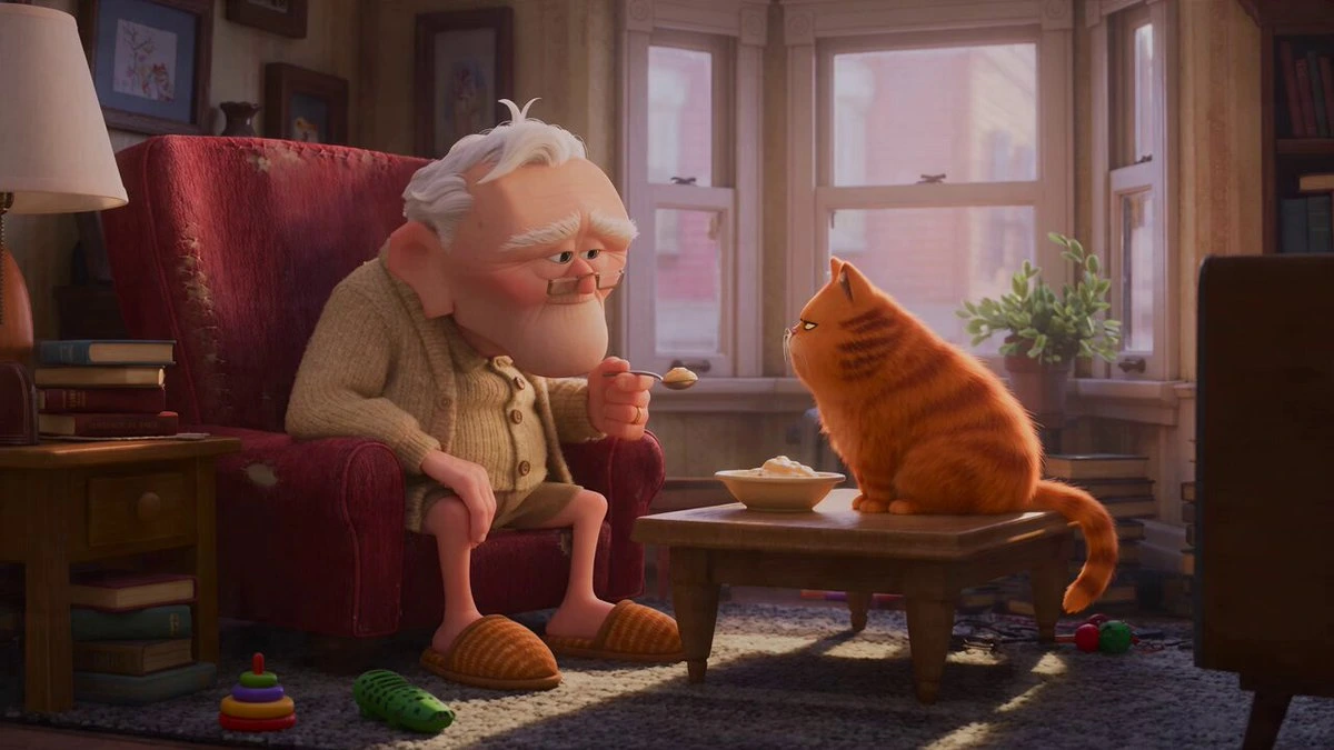 3D-анимация: кот и старик