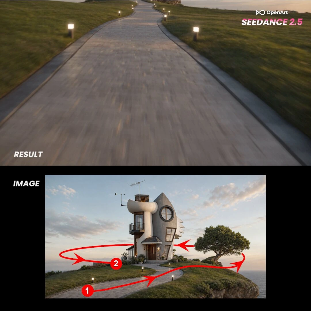 Кинематографическая FPV-дрон последовательность
