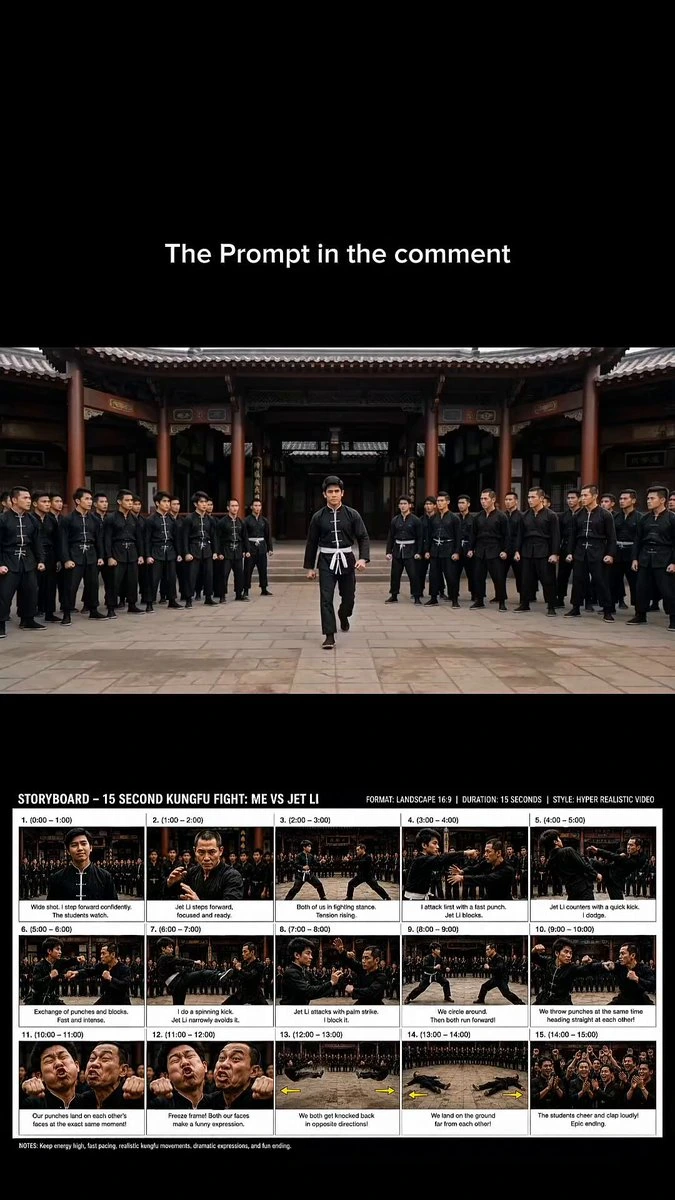 Martial arts сцена боя с Jet Li