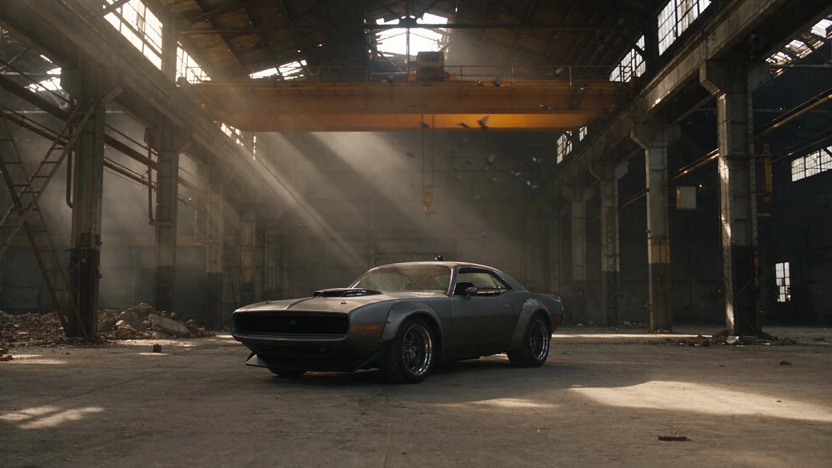 Рестомод muscle car на заброшенном заводе