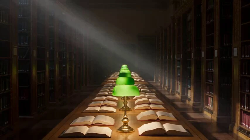 Ожившие книги в библиотеке