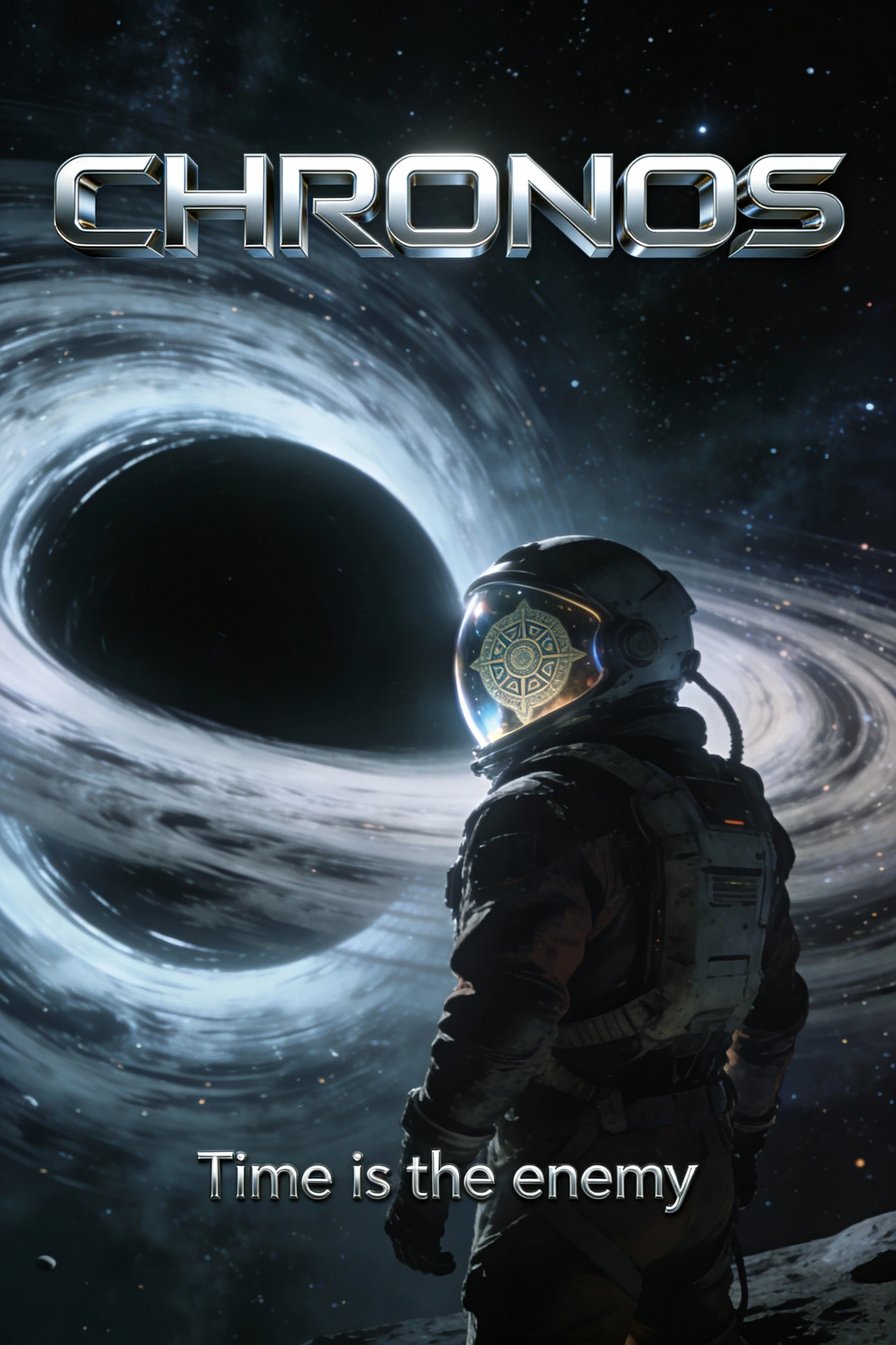 Кинематографичный постер фантастического фильма «CHRONOS»